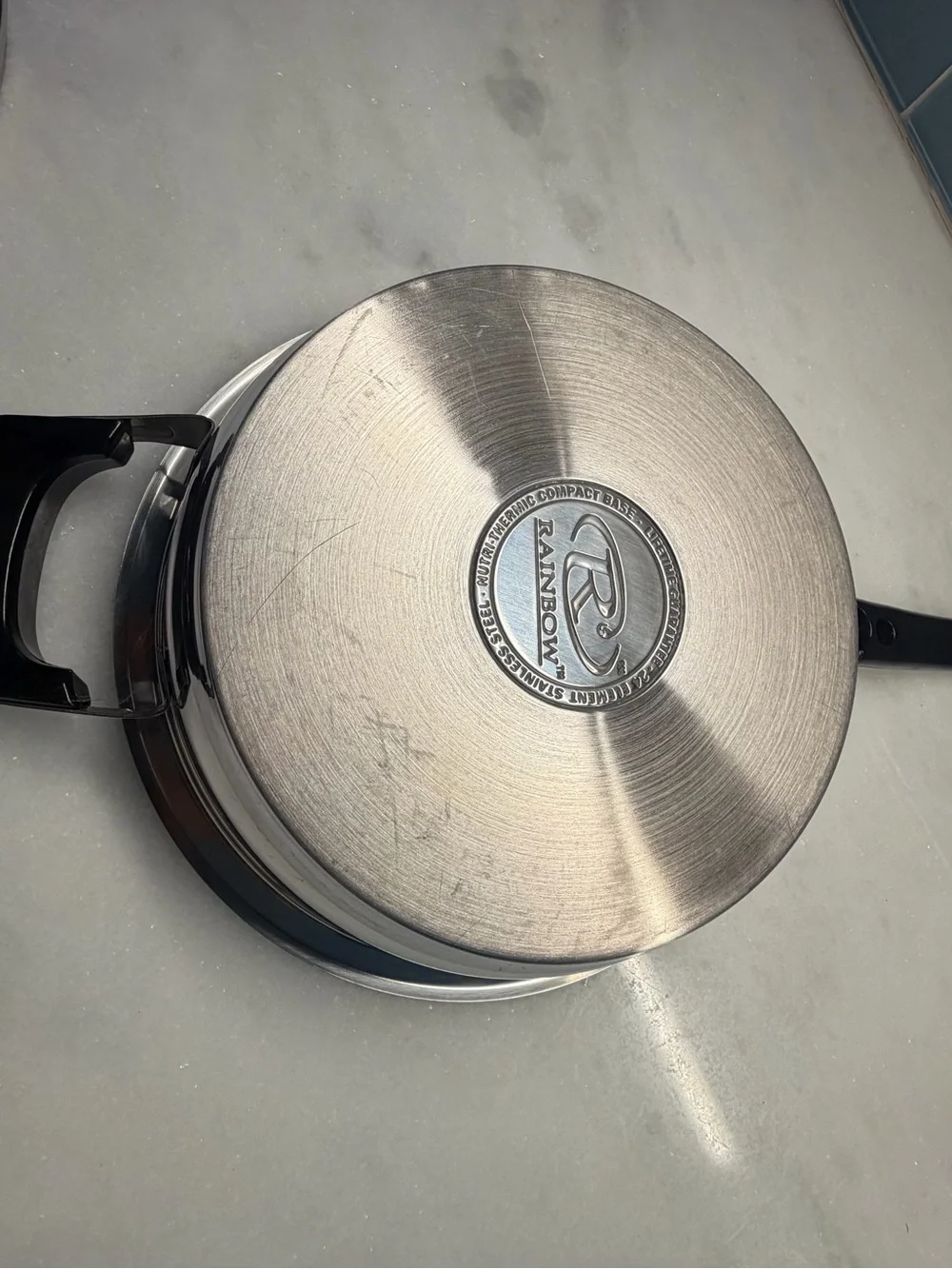 Rainbow 24cm Stainless Steel Saucepan Pot w/ Temp Gauge Vapo Lid 24 Element